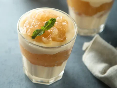 Panna Cotta Vanille et Compote de Pomme