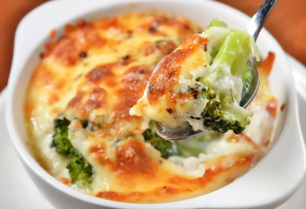 gratin crémeux aux brocolis