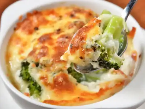 gratin crémeux aux brocolis