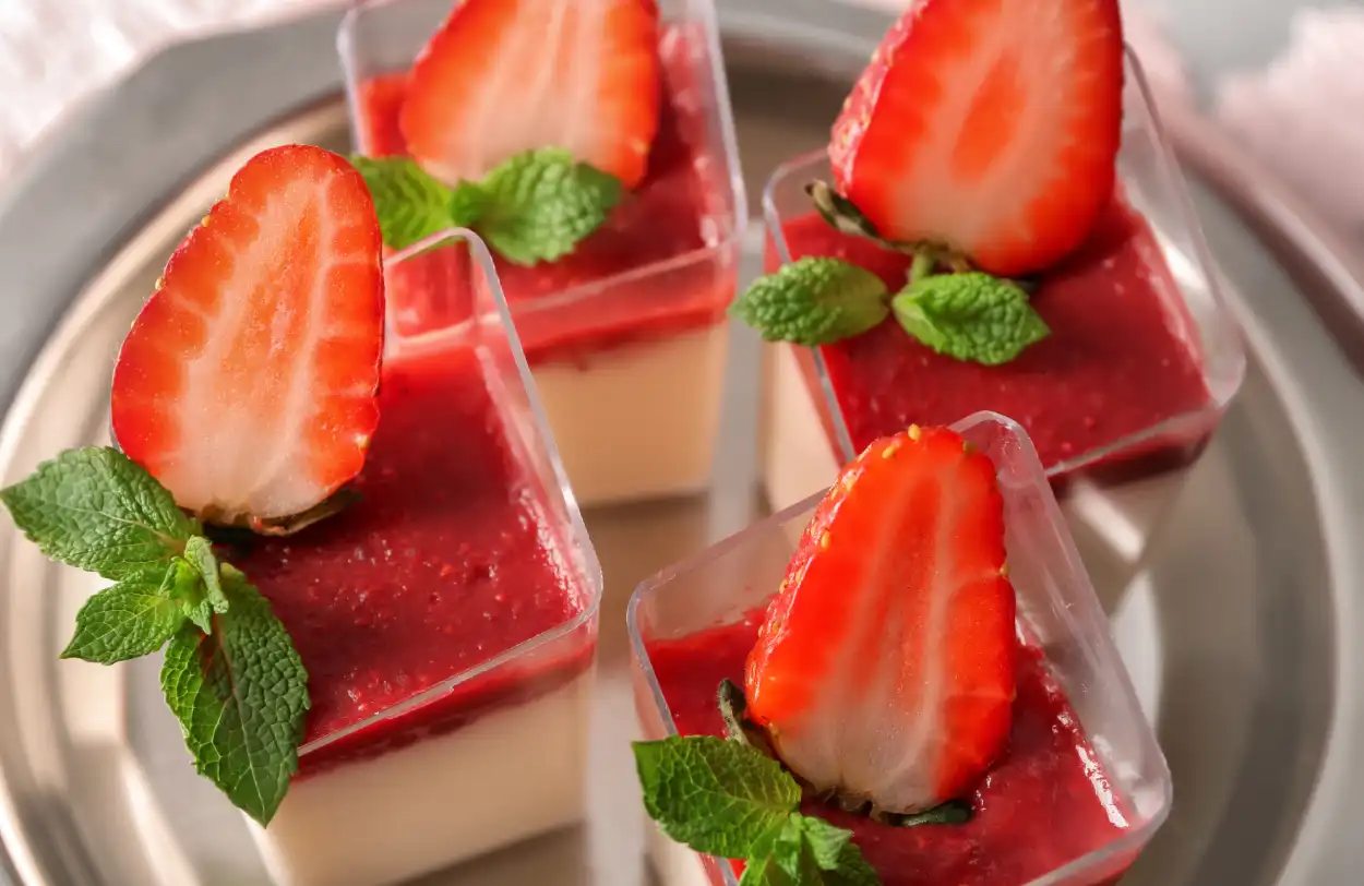 Panna Cotta Fraise Maison