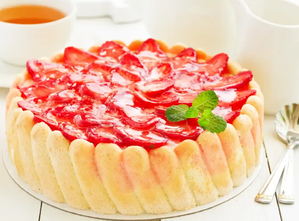 Charlotte aux fraises maison