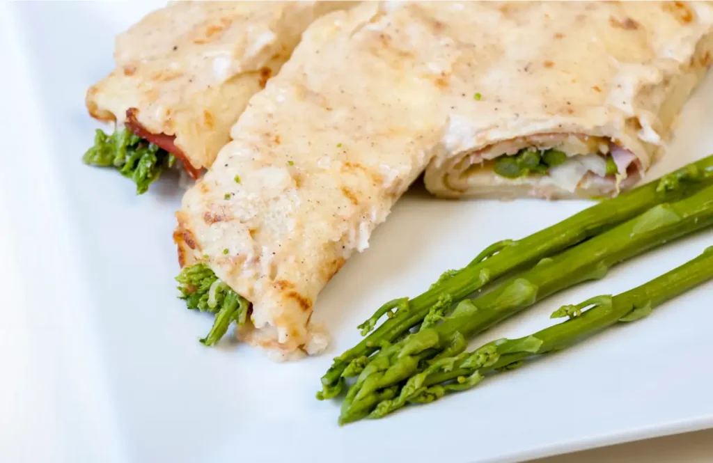 Crêpes aux asperges