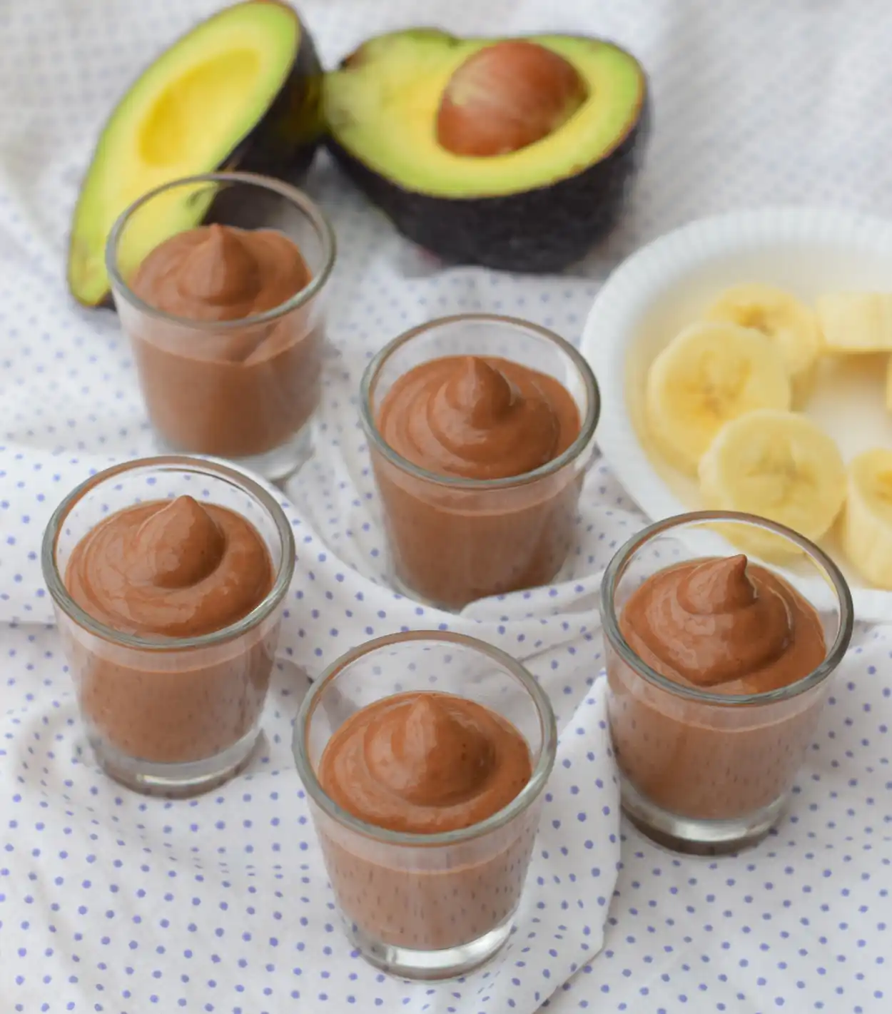 Mousse au chocolat banane et avocat
