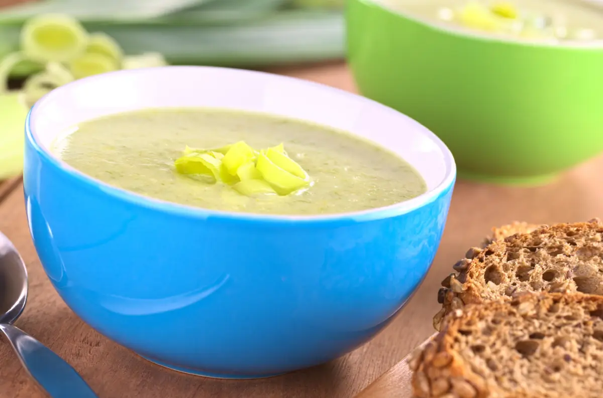 Potage de poireaux et pommes de terre