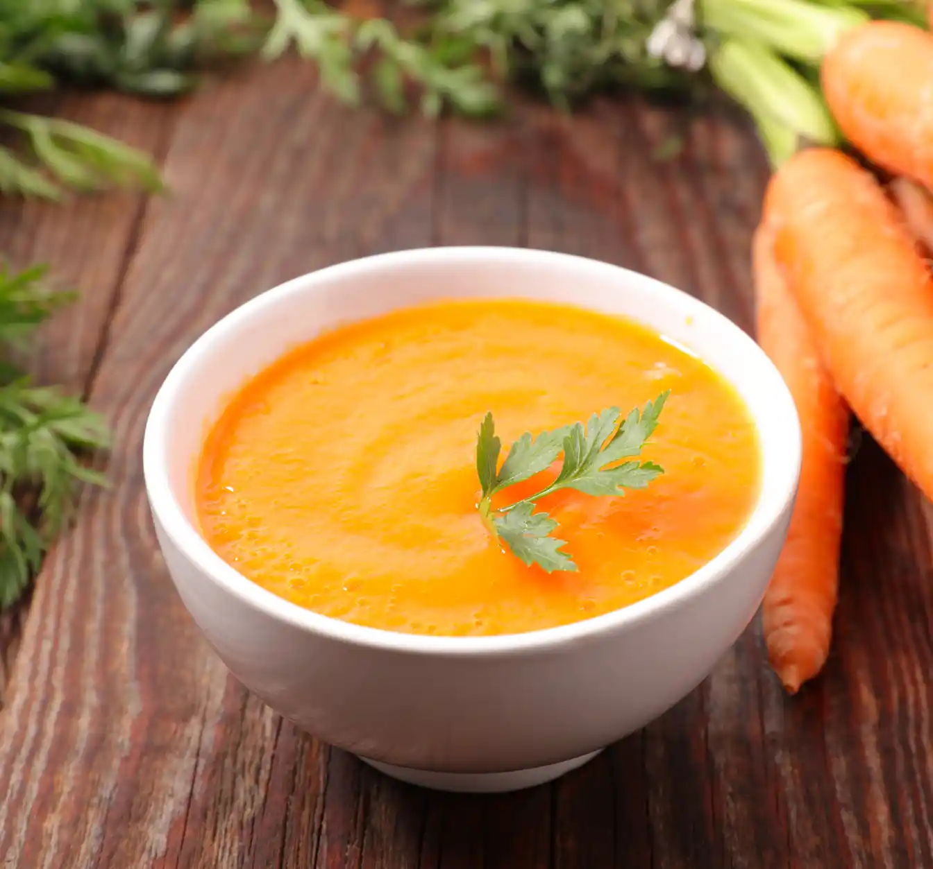 Soupe de carottes onctueuse