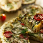 Tarte aux courgettes herbes fraîches et tomates cerises