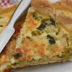 Tarte aux poireaux à la pâte feuilletée