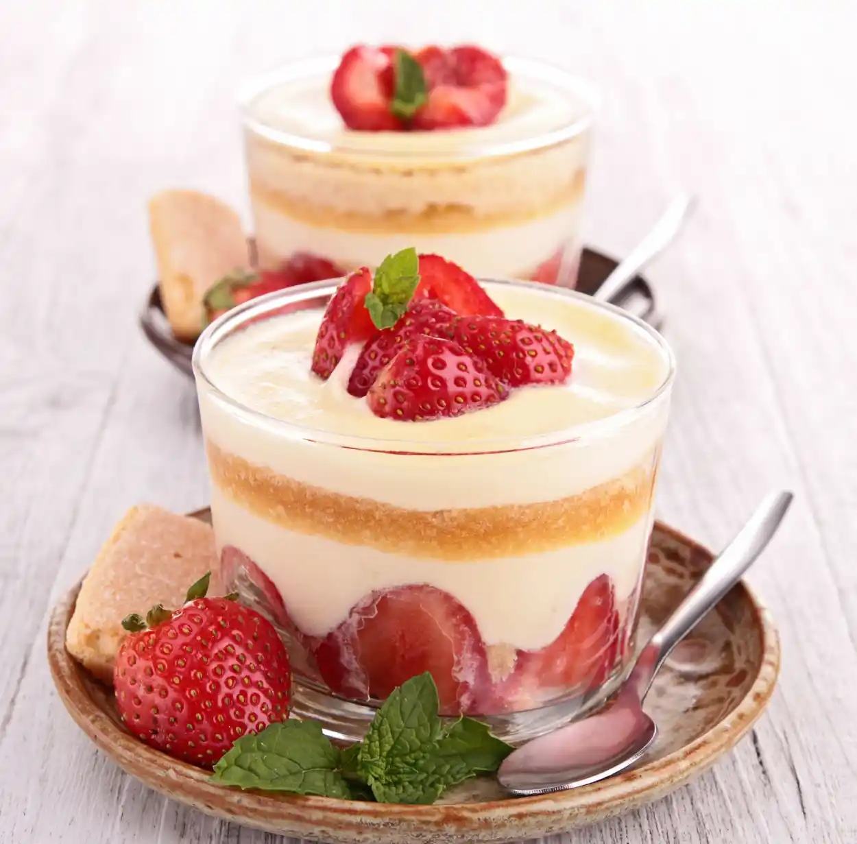 Tiramisu aux fraises et spéculoos