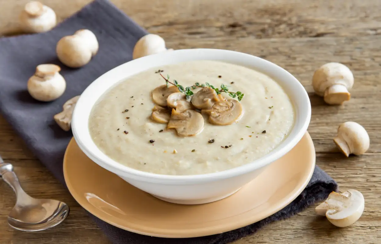Velouté de champignons onctueux au Cookeo