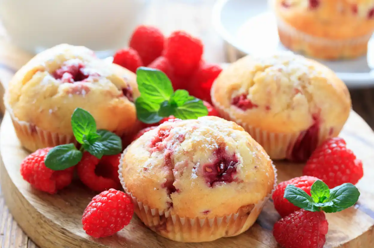 Muffins aux Framboises Fraîches