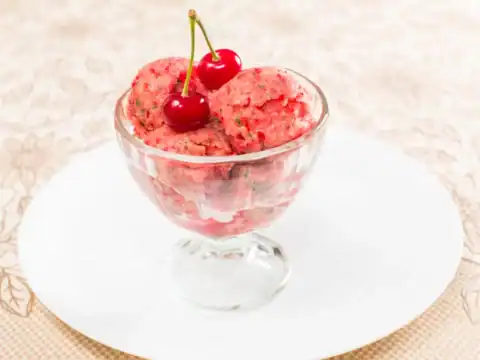 Sorbet Cerise Sans Sorbetière