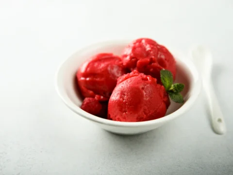 Sorbet Fraise avec Monsieur Cuisine