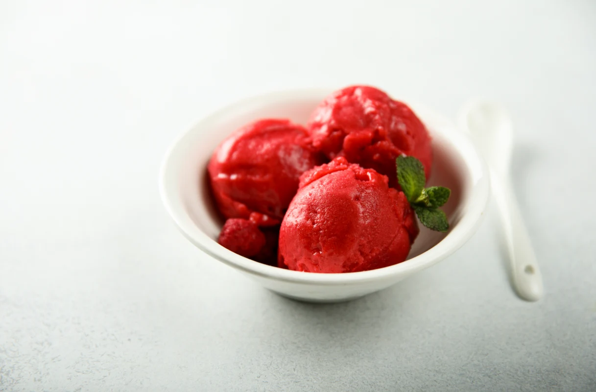 Sorbet Fraise avec Monsieur Cuisine