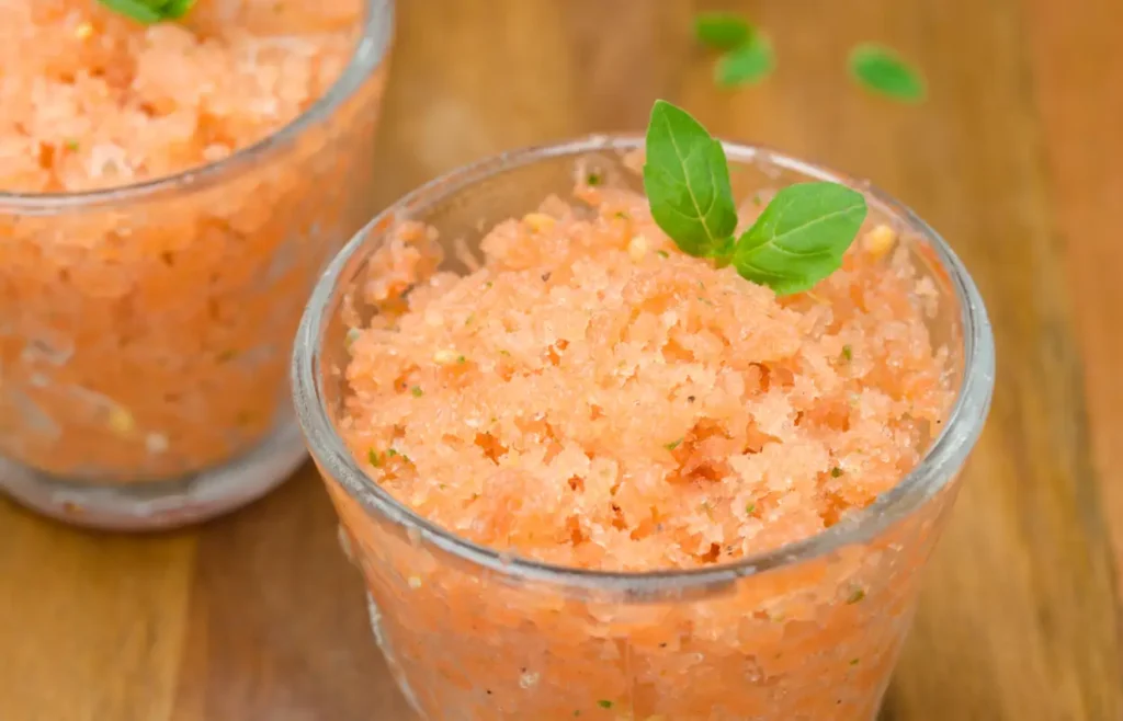 Sorbet Tomate Basilic au Thermomix