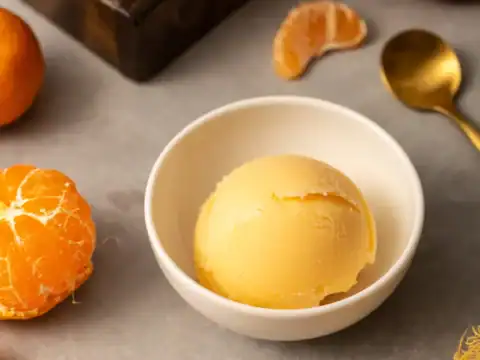 crème glacée à la mandarine