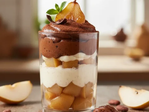 verrine poires chocolat
