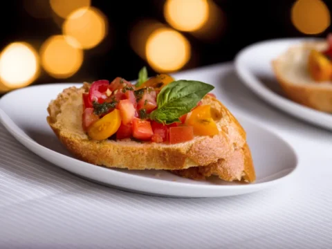 Bruschetta tomate basilic