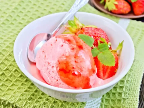 Sorbet fraise au thermomix