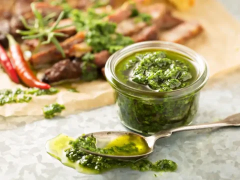 sauce chimichurri thermomix aux herbes fraîches