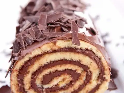 Bûche roulée au chocolat